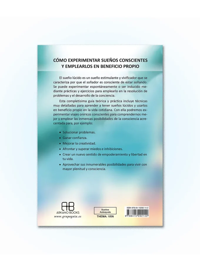 Contraportada del libro La Exploración de los sueños lúcidos