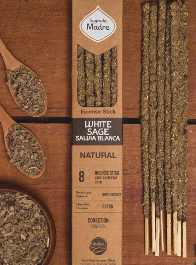 Incienso de salvia blanca natural