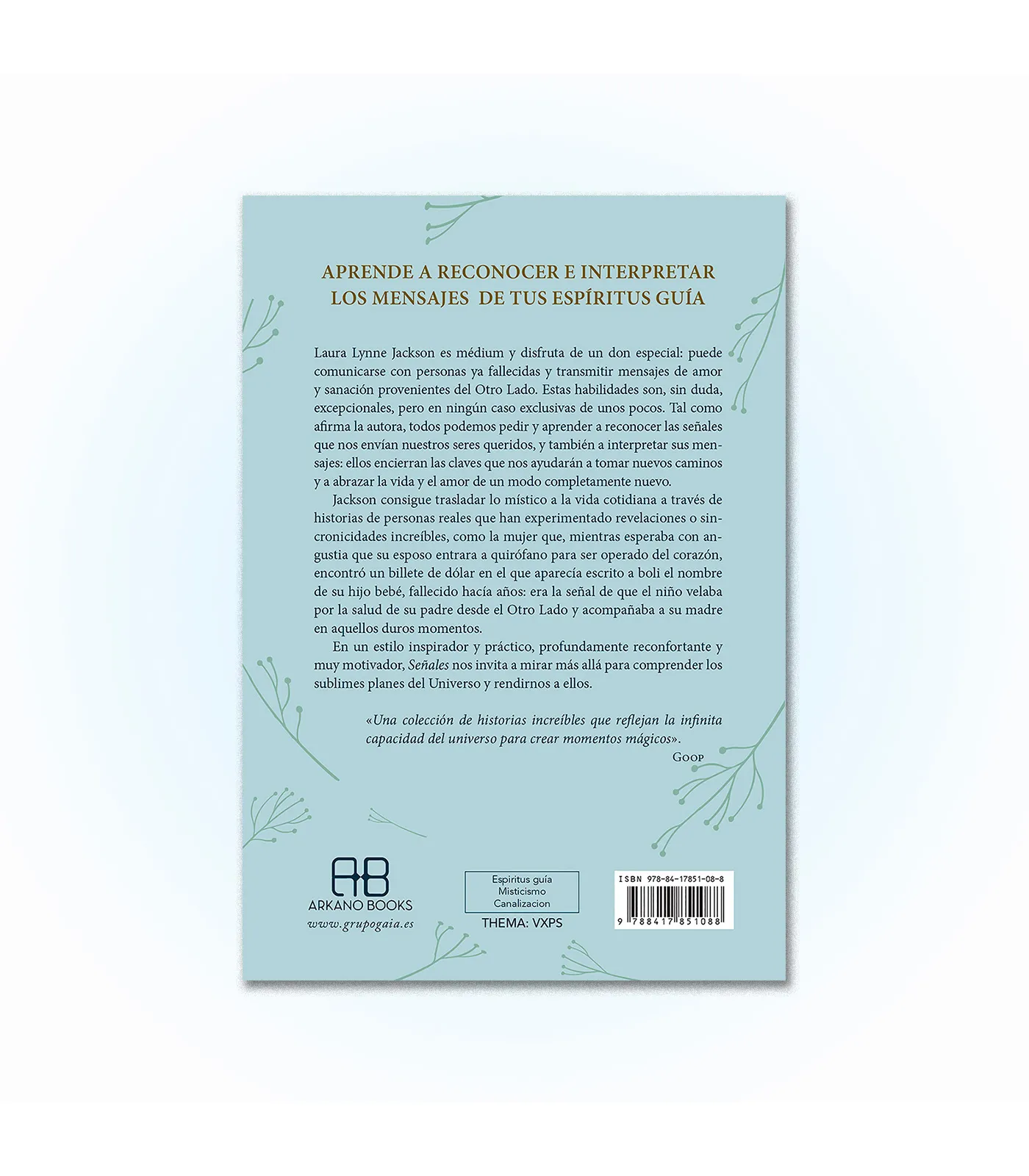 Contracubierta del libro Señales